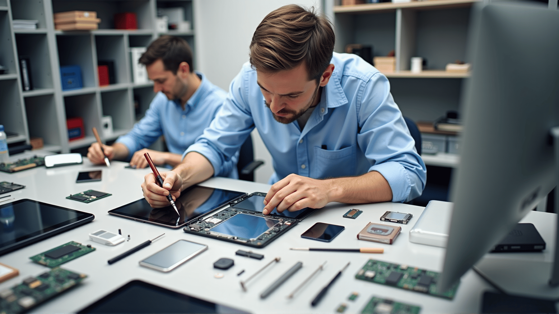 Tablet repair in action