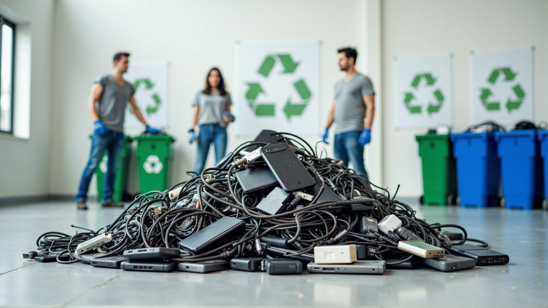 E-waste recycling center